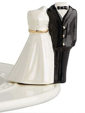 Nora Fleming Down The Aisle - Bride & Groom Wedding Mini (A225)